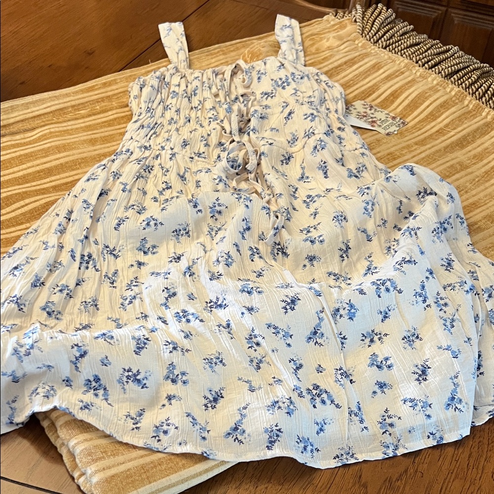Ivory floral dress
